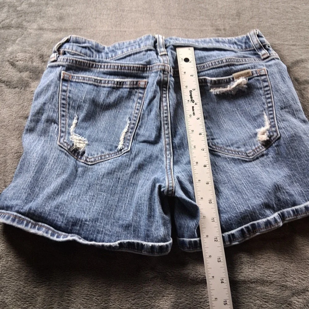Joe's Jeans Denim Shorts Womens 28 Blue Distressed Cuffed Mid Rise 3082